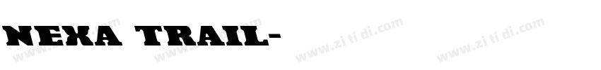 nexa trail字体转换